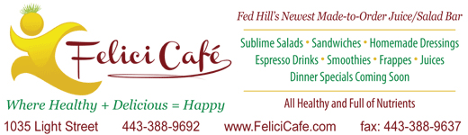 Felici Cafe - Where Healthy + Delicious = Happy, Federal Hill's made-to-order juice & salad bar, sandwiches, Baltimore MD