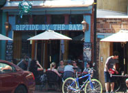 Image of Riptide by the Bay modern crabhouse with popular outside dining along historic Thames Street in Fell's Point, Baltimore MD